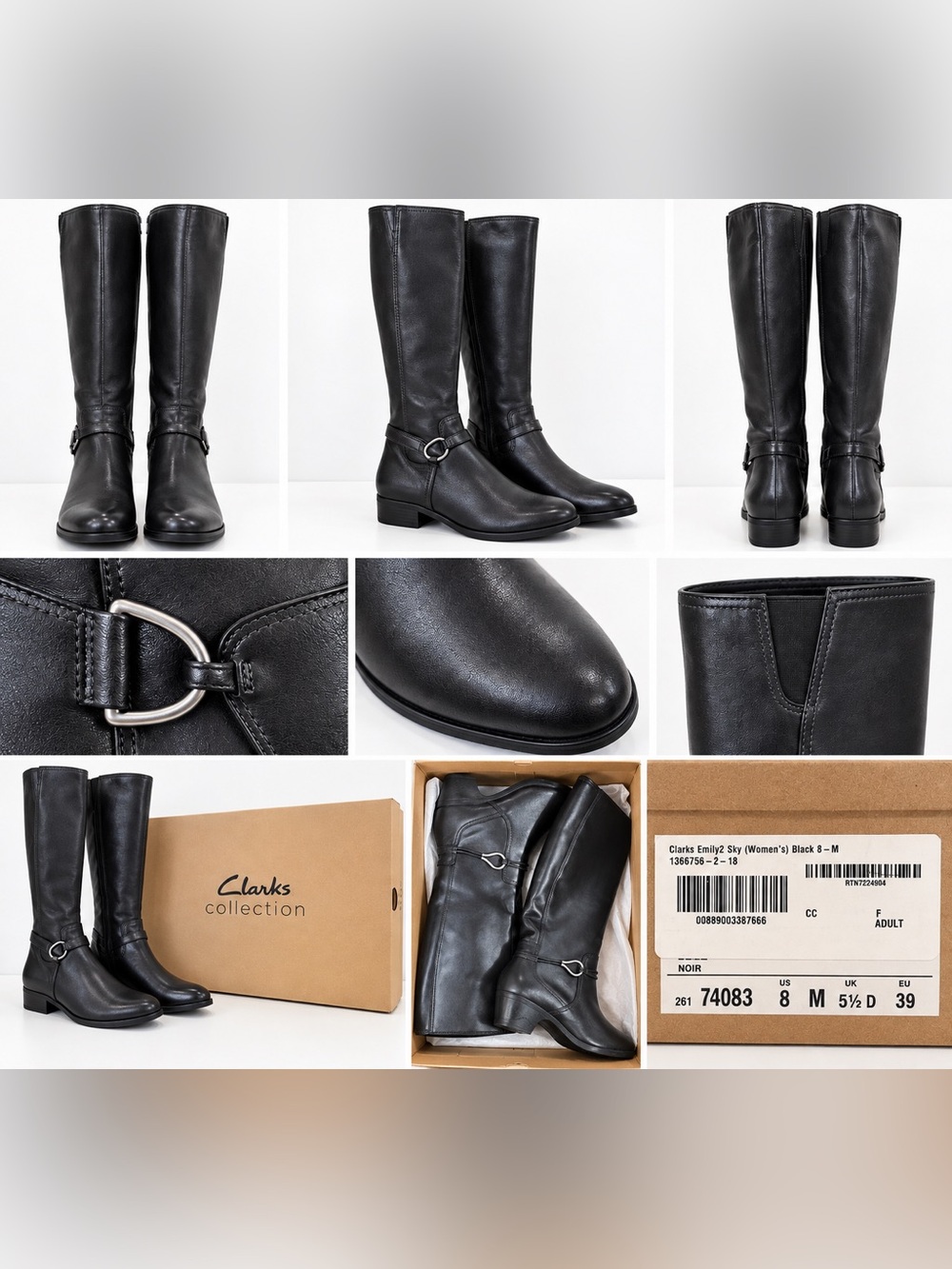 Clark’s Emily2 Sky Women’s Knee High Boots - Size 8